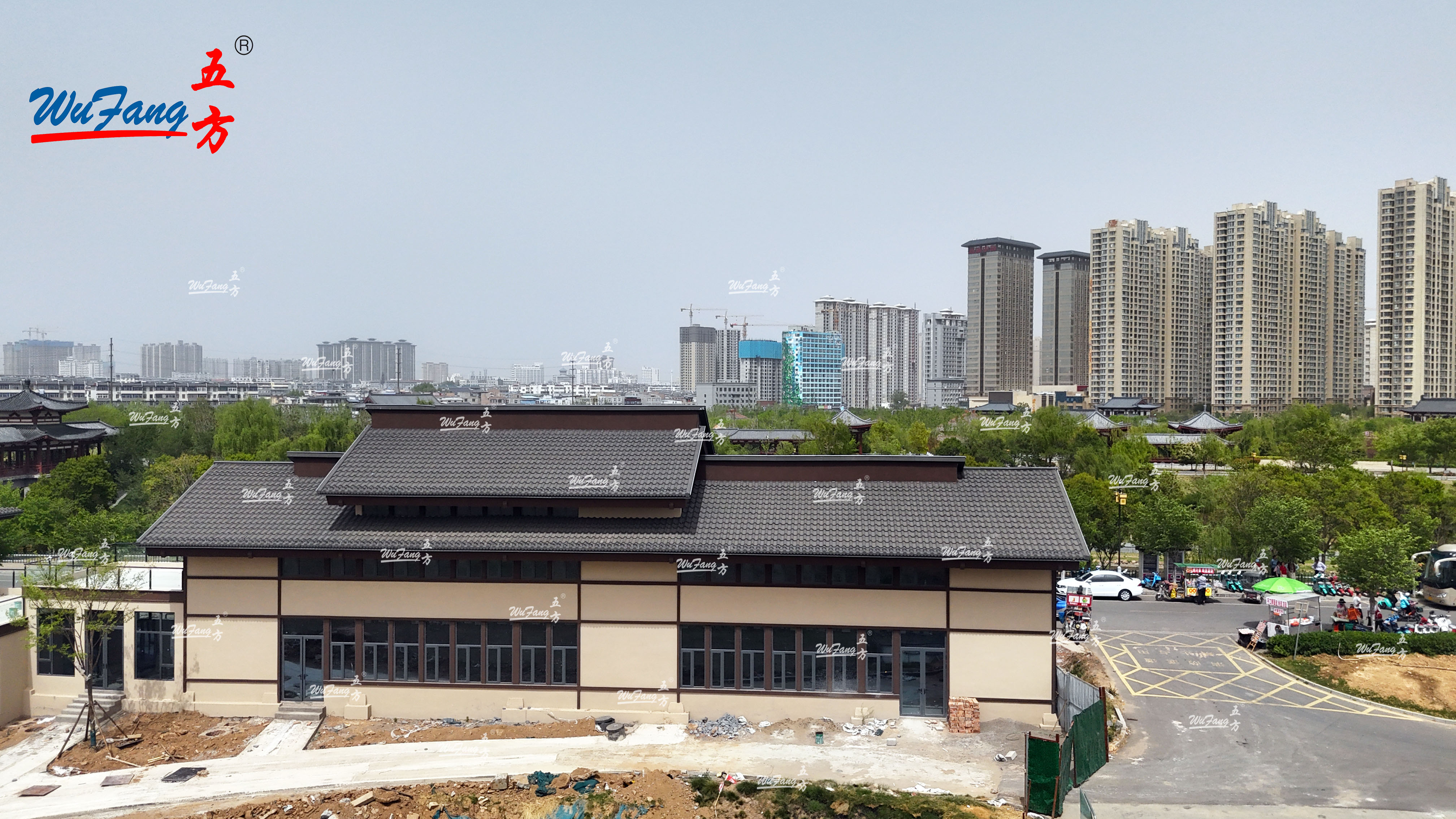 洛陽大運(yùn)河博物館彩石金屬瓦的應(yīng)用